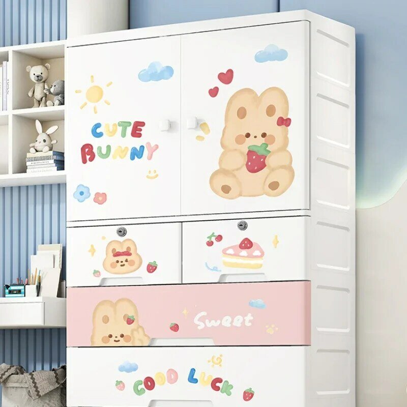 Baby Cabinet Drawers Children Wardrobes Storage Hangers Children Wardrobes Organizers Penderie Enfant Room Furniture MR50CW