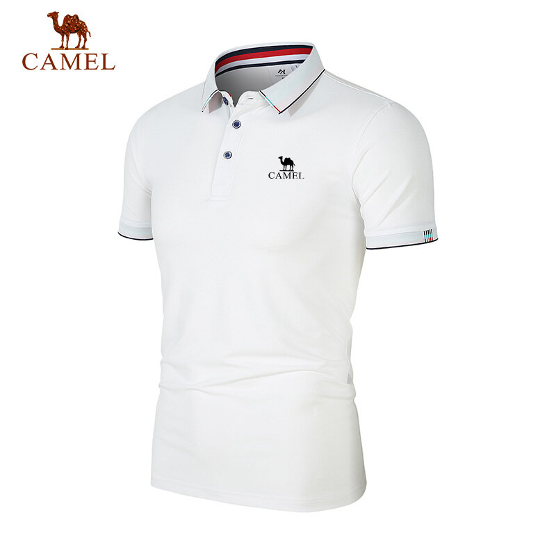 Polo brodé CAMEL pour hommes, chemise à revers de haute qualité, savoir à chaud, été, nouveau, affaires, loisirs