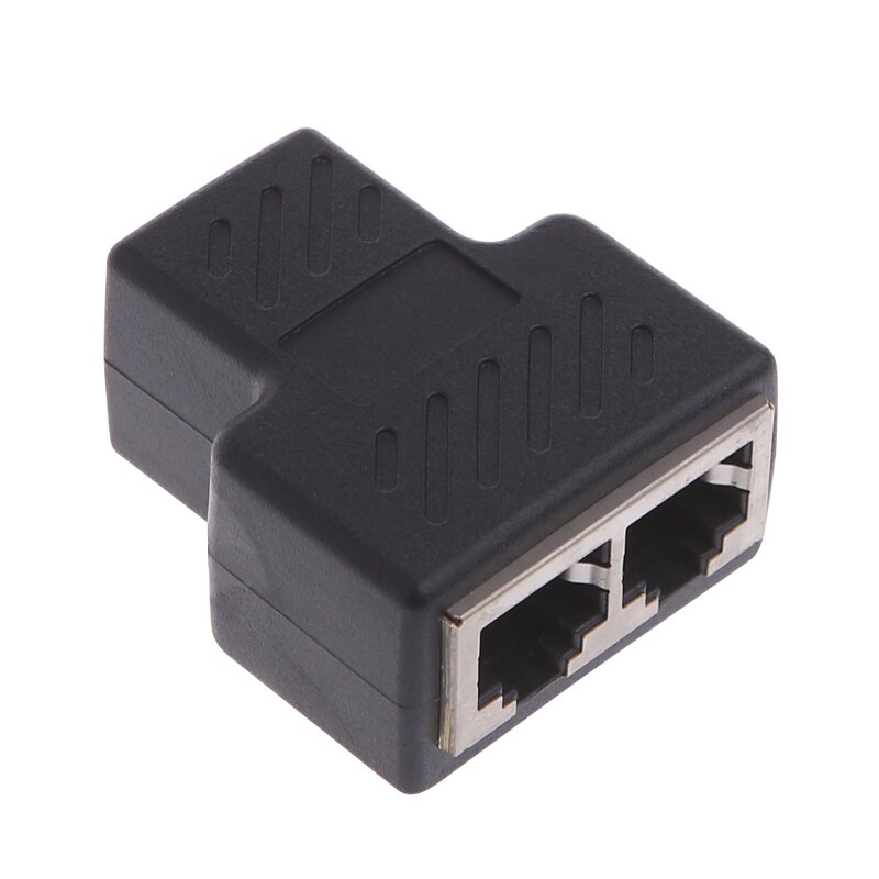 Rozdzielacz Ethernet Y1UB Łącznik kablowy Rj45 1 do 2 adapterów żeńskich Szybki Internet