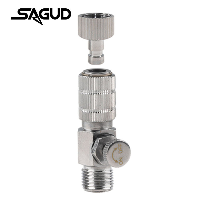 Airbrush Quick Disconnect AirControl Fitting Adapter 1/8 Threaded Hose Connection Adjustment Valve Tool for AirBrush Accessories