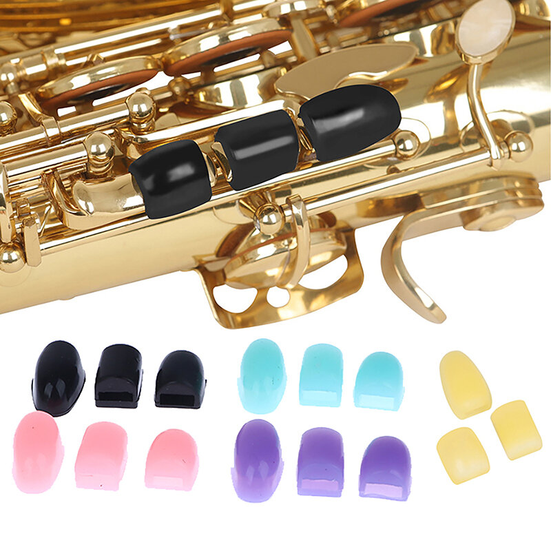 Saxofone Polegar Descanso Silicone Chaves Risers, Instrumento Polegar Descanso Almofada Protetor, Durável Música Instrumentos Acessórios, 3pcs