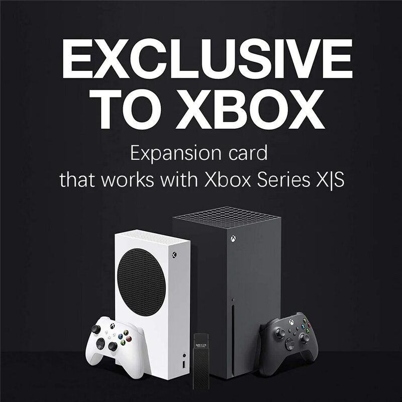 Kartu Ekspansi Penyimpanan Eksternal Xbox untuk Xbox Seri X | S 1TB 2TB Solid State Drive,NVME PCIe Gen 4 SSD untuk Seri Xbox X | S