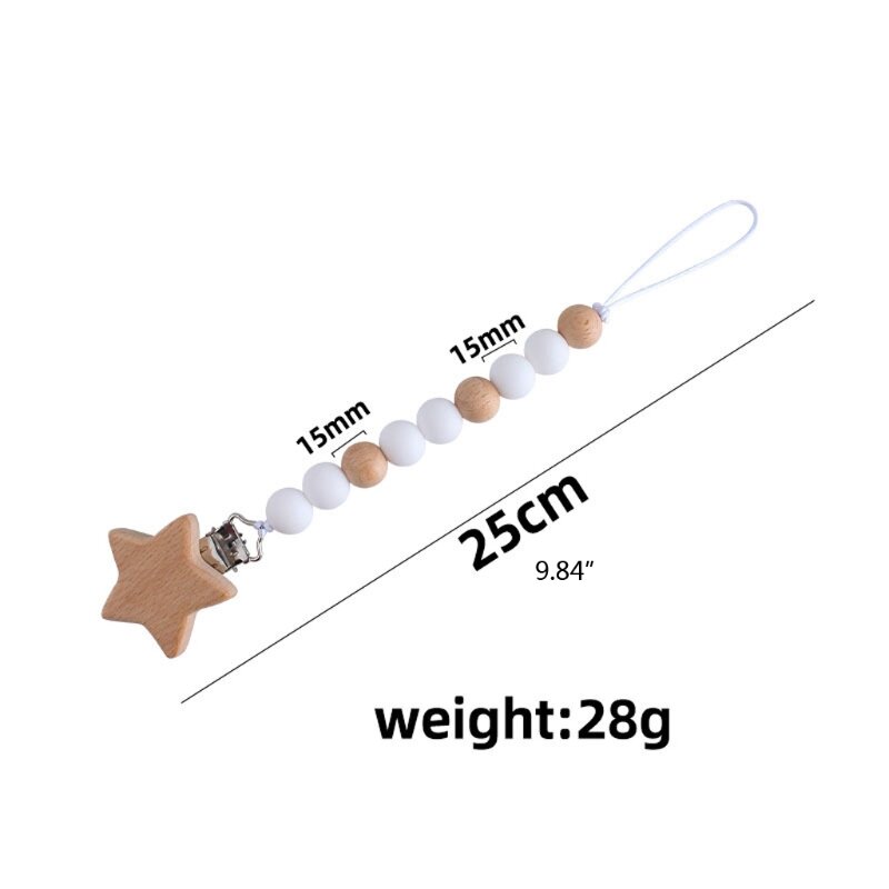 Tétine en chaîne Anti-chute, porte-tétine factice pour l'alimentation bébé G99C