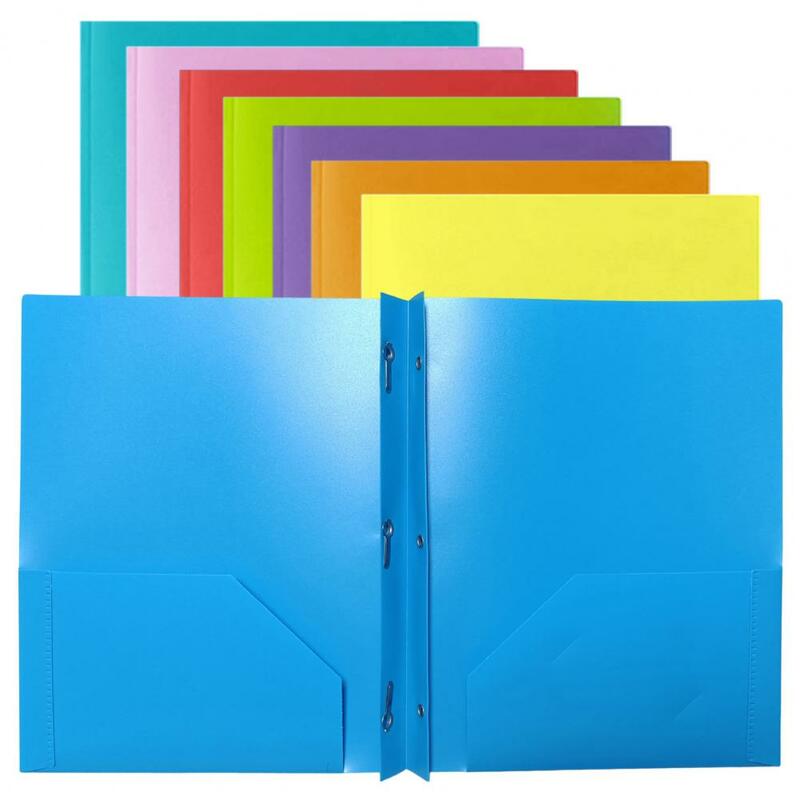 8 buah Folder penyimpanan tagihan kantor portabel Folder manajer penjualan dokumen resmi Folder Plastik bisnis tas File serbaguna