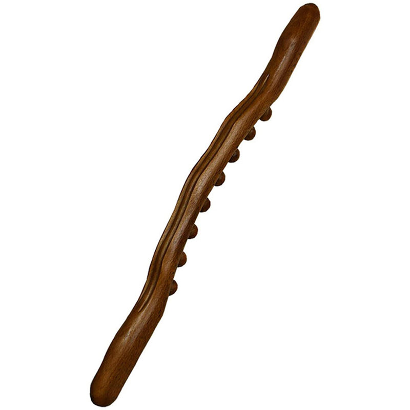 Massager for Body Natural Carbonized Wood Scraping Massage Stick Back Massager SPA Therapy Tool Point Treatment Guasha Relax