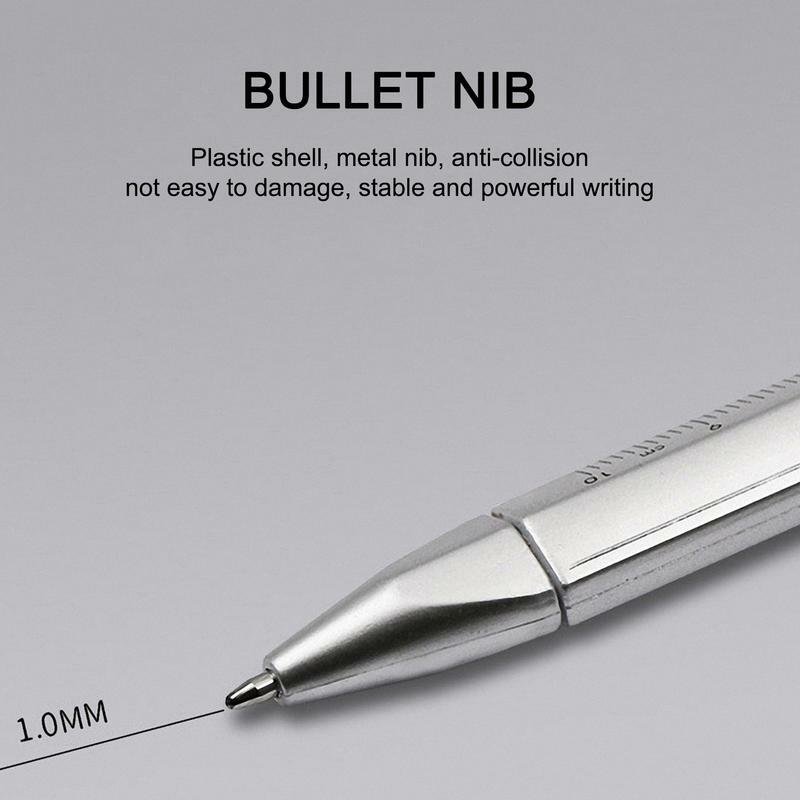 Caliper Roller Pen Ballpoint Pen Learning Ruler Stationery Refill Student Plastic Measure Piston Tool Micrometer Ruler 100mm