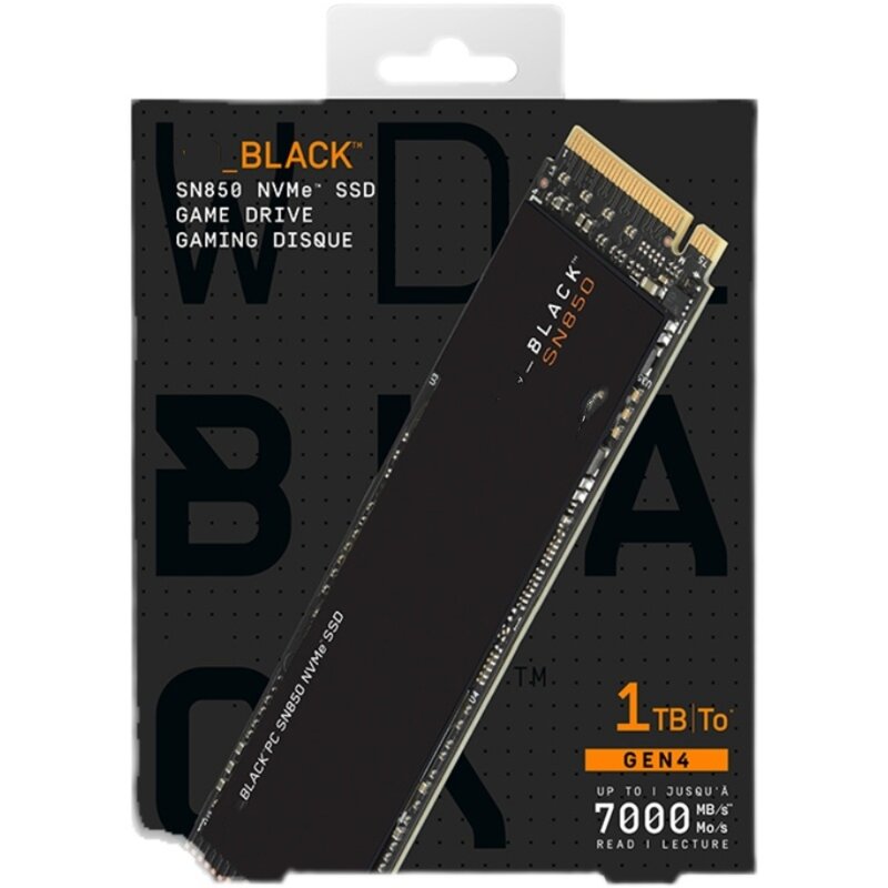 SSD SN850 2TB 1TB PCIE 4.0 M.2 NVME 2280 SN750 500G 1T 2T PCIE 3.0 Black Disk Solid State Drive untuk WD Western Digital