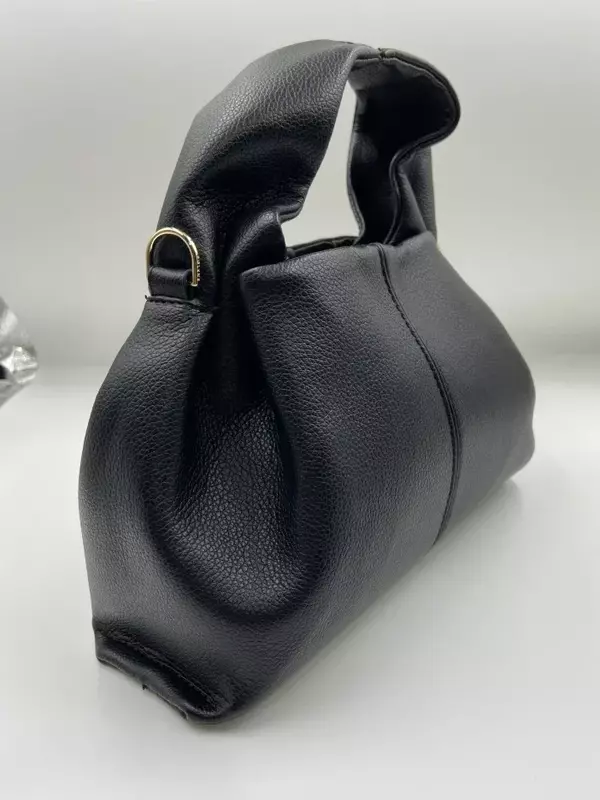Borse a nuvola per donna con Logo nuova borsa a tracolla a forma di gnocco semplice in vera pelle di marca francese di lusso