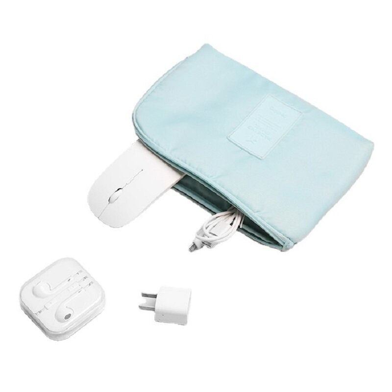 Bolsa de Cable para accesorios de viaje, organizador electrónico USB Digital portátil, estuche para dispositivos, soporte para cargador de teléfono móvil