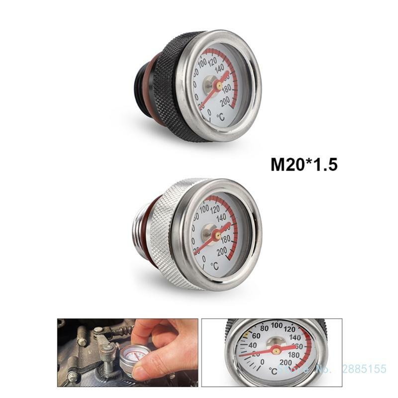 M20x1.5 tappi olio motore moto serbatoi indicatore di temperatura indicatore dell'olio raccordo 0-200 ℃ Display indicatore di temperatura dell'olio