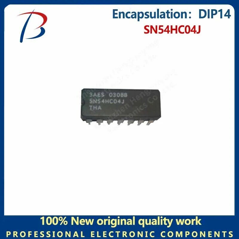 SN54HC04J Pacote DIP14 Hexadecimal Inversor Chip, Circuito Integrado, 5pcs