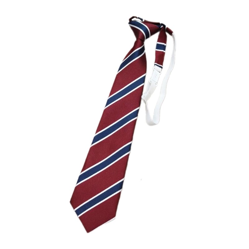 652F Temperamentowa nastolatka krawat damski stylu brytyjskim jednolity krawat kokardą