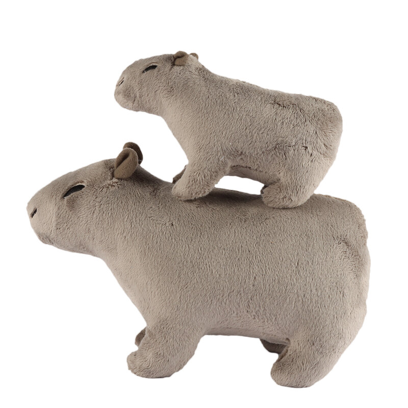 Juguete de Peluche de simulación de Capybara, muñeco de Animal de Peluche suave Kawaii, regalo de cumpleaños para niños y niñas, 18cm