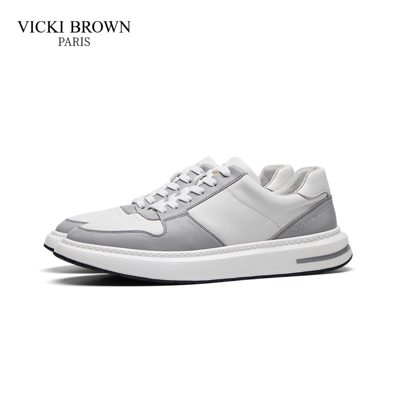 VICKI BROWN-Patchwork Board Shoes para homens, calçados esportivos casuais, marcas de moda e alta qualidade, várias cores