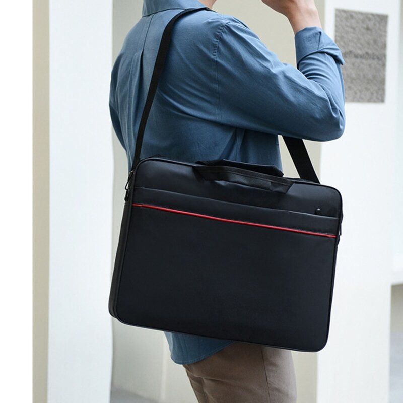15.6 inch Laptop Sleeve Protective Shoulder Bag Carrying Case Computer Notebook Business Briefcase Shockproof Handbag