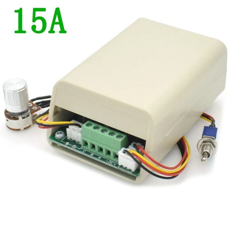 Bldc Three-Phase Brushless Motor Speed Controller Fan Drive Dc 5-36V 15A With Potentiometer Switch 12V 24V