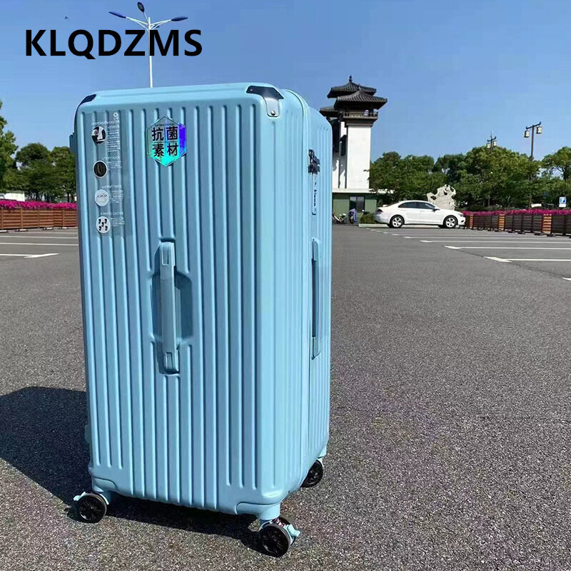 KLQDZMS-PC Bagagem com rodas, mala de rolamento, carrinho de grande capacidade, caixa de transporte espessada, 22 ", 24", 26 ", 28", 30 ", 32", 34"