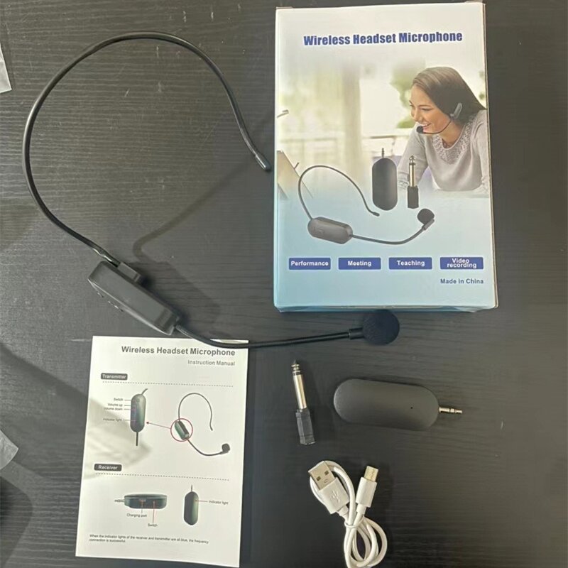 Profession elles drahtloses Stirnband-Mikrofon zum Unterrichten von Verstärkungs bühnen Performance-Lehrer-Vorlesung Bluetooth-Soundkarten mikrofon