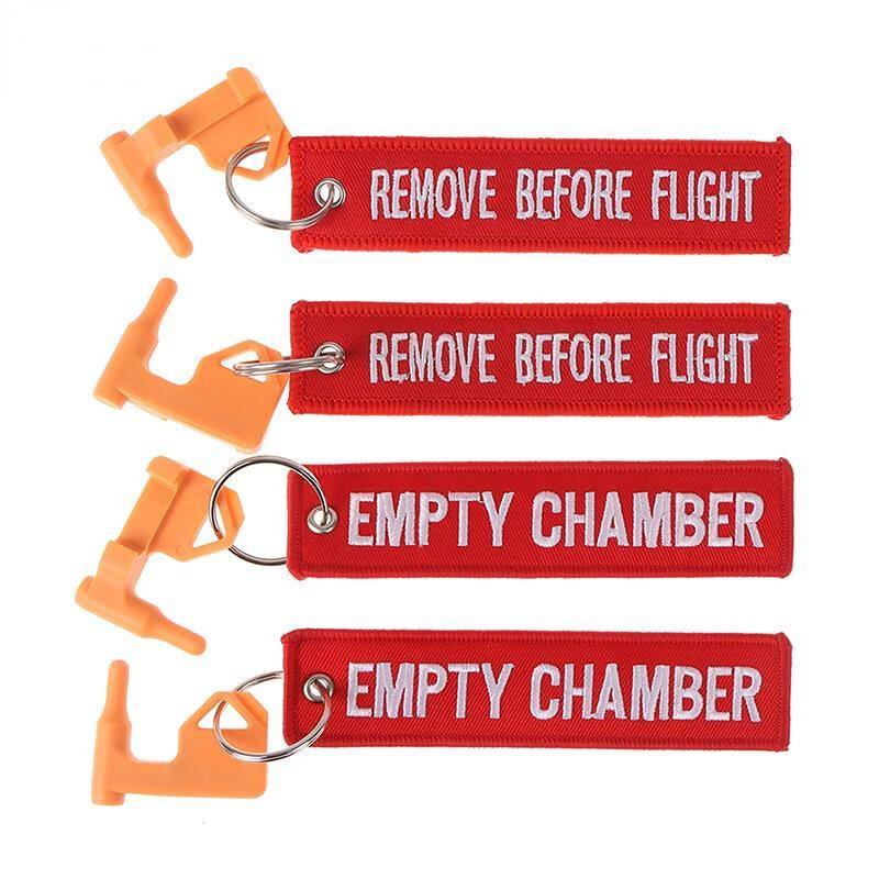 2 stücke Leere Kammer Keychain für Luftfahrt Geschenk Förderung Weihnachten Geschenke Schlüsselanhänger Gepäck Tag Stickerei Crew Schlüssel Kette Im Freien