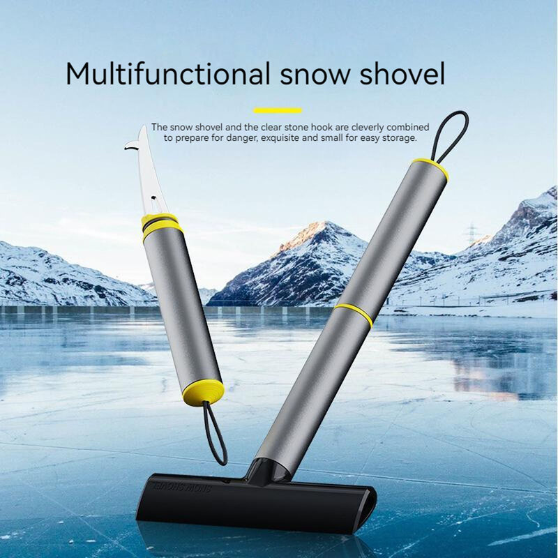 Автомобильная многофункциональная лопата для снега из сплава, размораживание, скребок для глазировки, стеклоочиститель, автомобильный инструмент для подметания снега