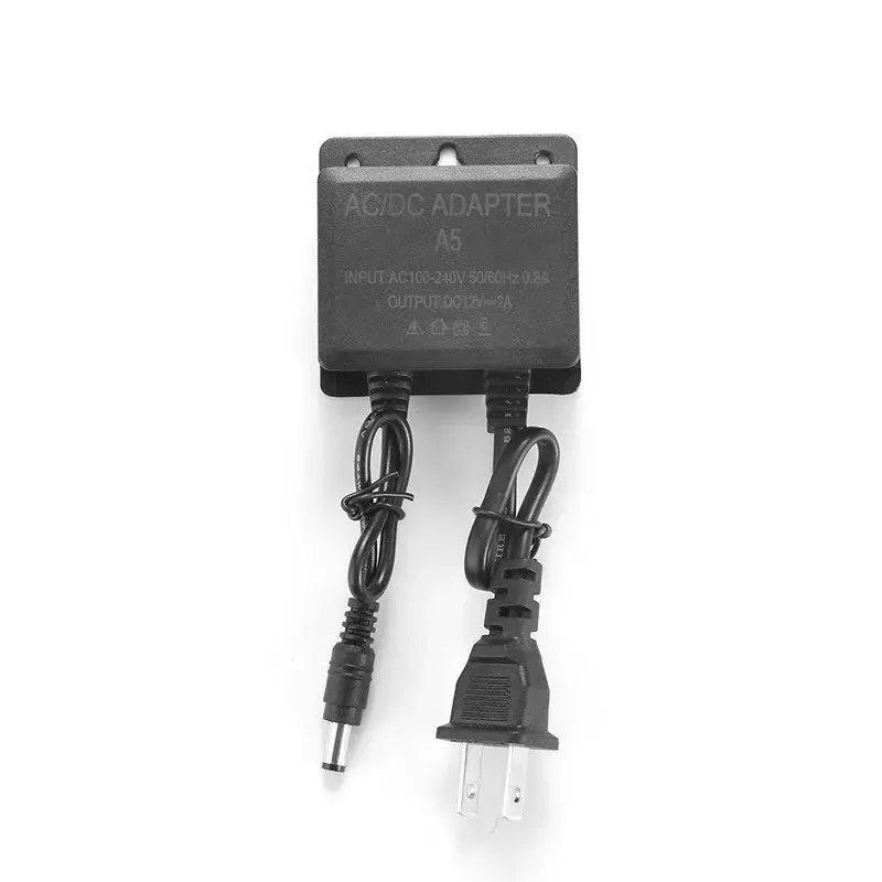 ESCAM Power Supply AC DC Charger Adapter 12V 2A EU US Plug Waterproof Outdoor for Monitor CCTV CCD Security Camera