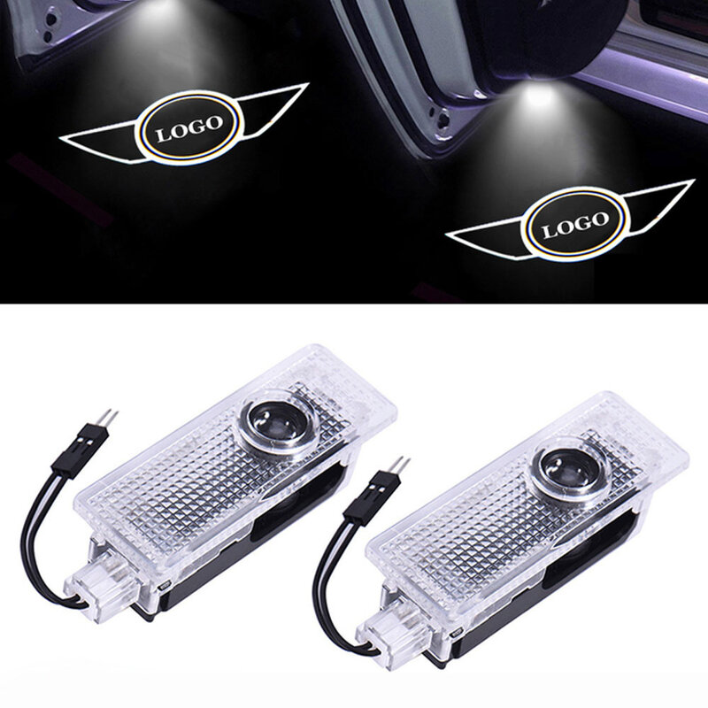 2Pcs LED Car Door cortesia Welcome Light lampada per proiettore Laser per MINI Cooper S Works One R50 R52 R53 R55 R57 R58 R59 R60 Decor