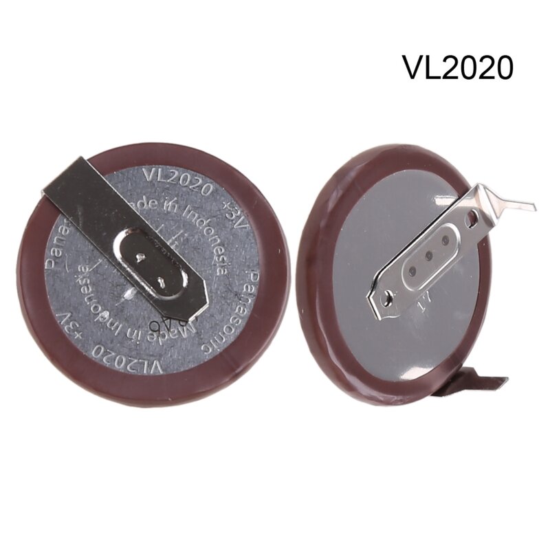 Compatible VL2020 Pie 90 grados 3V con pie soldadura Batería recargable