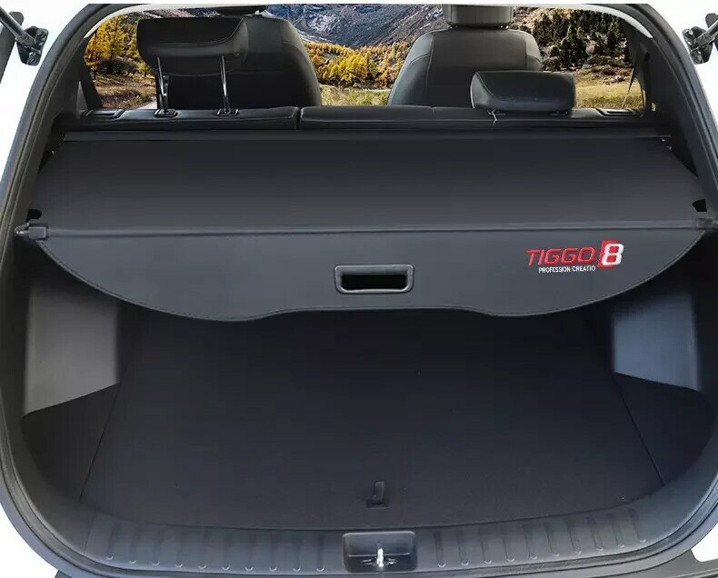 OEM ODM-piezas de automóviles, estante de paquete para Chery Tiggo 8 2018, actualización de seguridad del maletero trasero, cubierta de carga, sombra, accesorios y piezas de coche