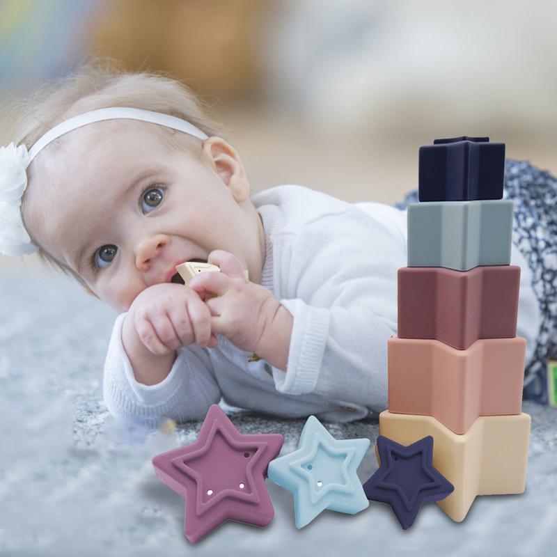 Baby Stacking Toys Sensory Toys For Babies Baby Blocks Sensory Toys For Babies Soft Teething Toy Educational Learning Stacking