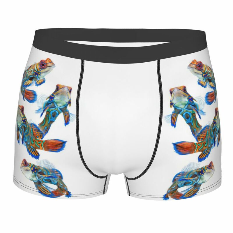 Boxer Mencosy coloré de poisson tropical, caleçon d'impression 3D, respirant, qualité supérieure, cadeaux d'anniversaire, divers, 402