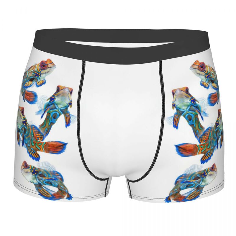 Boxer Mencosy coloré de poisson tropical, caleçon d'impression 3D, respirant, qualité supérieure, cadeaux d'anniversaire, divers, 402