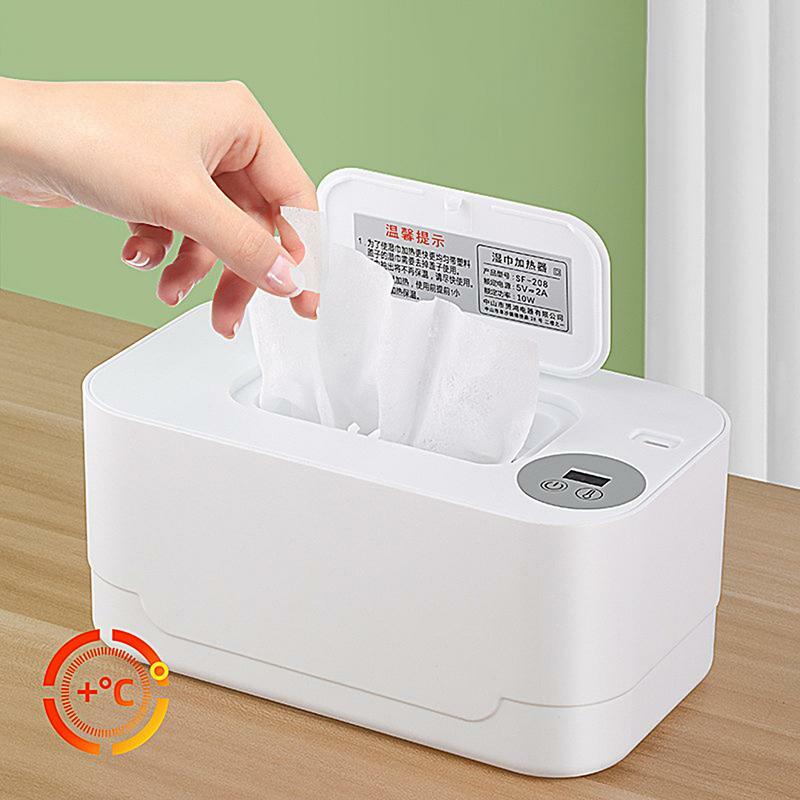 Baby Wipe Warmer Dispenser USB Charge sistema di riscaldamento rapido Wet Wipe Wet Wet Wipe per auto da viaggio Wet Tissue Household