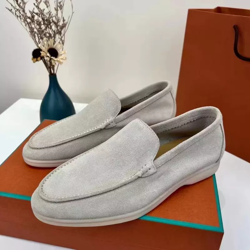 Banquet wedding leather men's casual shoes 2022 new summer walking spring and autumn women's flat shoes