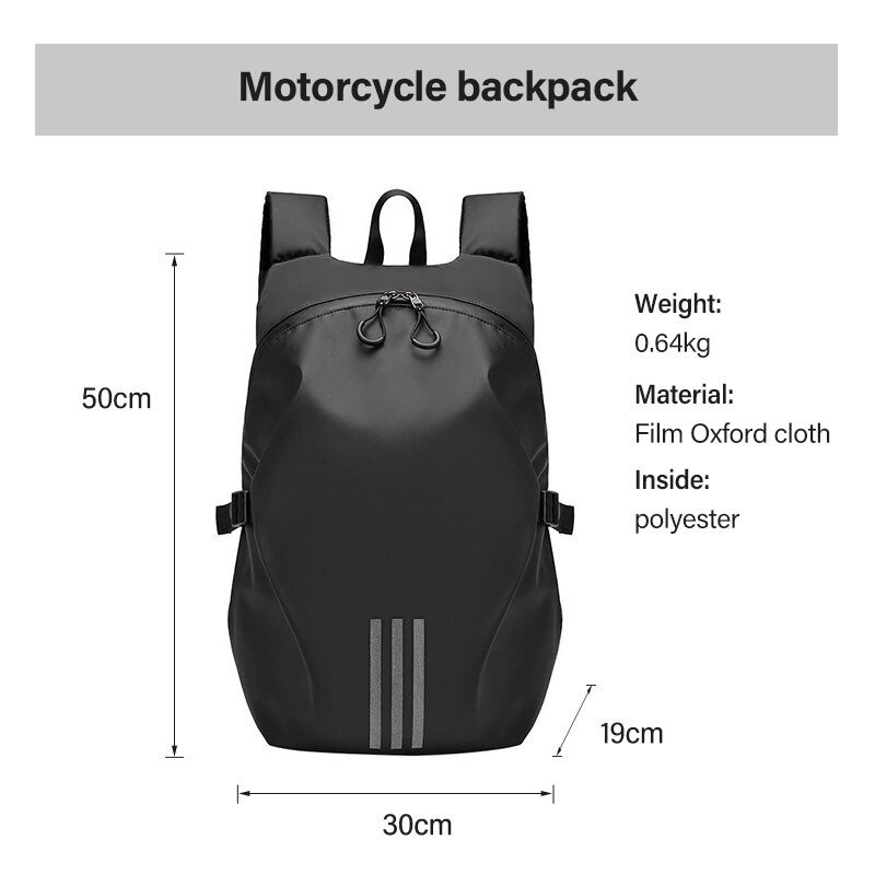Zaino da uomo di alta qualità borsa per casco da moto borsa per attrezzatura da moto integrale borsa da equitazione di grande capacità borsa da scuola per Laptop