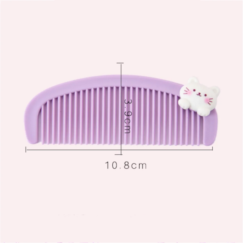 Cartoon Mini Crescent Comb pettine piccolo per bambini carino studente pettine per parrucchieri in plastica portatile Ins Style Girls piccolo regalo