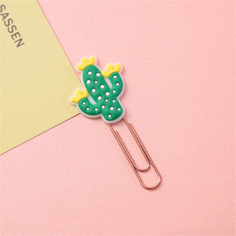 Cute Paper Clips Students Bookmarker Paper Decorative Clip File Clamp Holder Pins Stationary