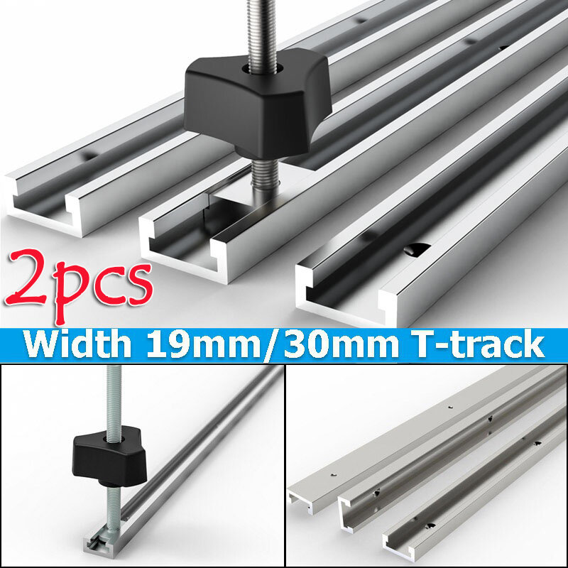 Woodworking DIY Tool Aluminum Alloy Miter Track Woodworking T-track T-slot for Table Saw Router Table