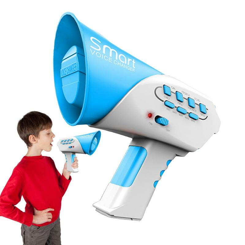 Mini Horn Funny Kids Toys 7 Different Voices Smart Voice Changer Loudspeaker Children Education Sounding Toy Voice Changing Horn