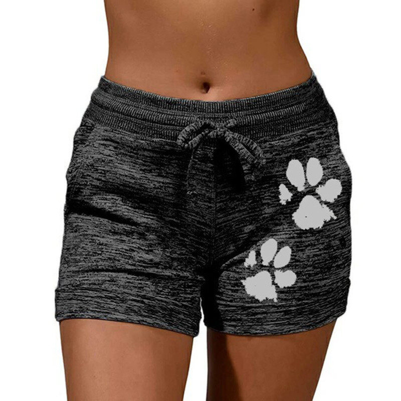 2024 New Comfortable Women's Wear Printed Bottom Quick Drying sport Yoga Pants Leisure Sports Waist Elastic women shorts short