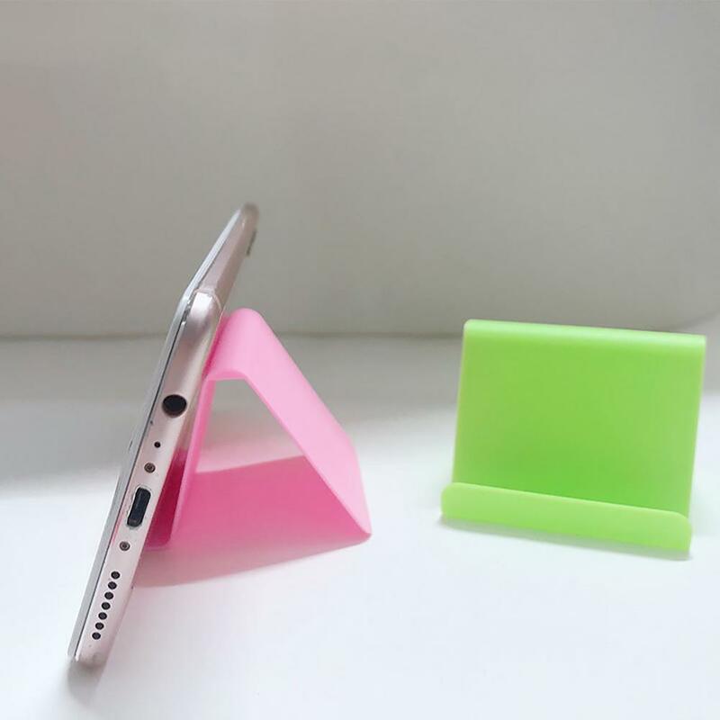 Candy Color Phone Holder Mini Portable Universal Phone Table Desk Mount Stand Cell Phone Lazy Bracket for Watching TV