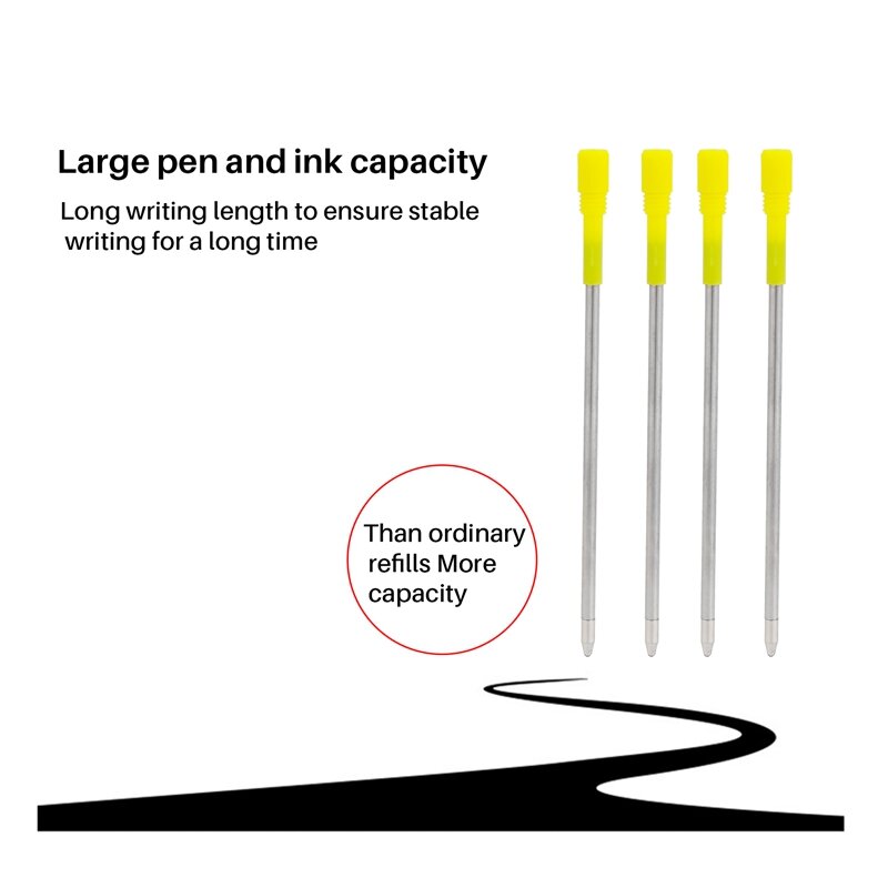 50 Stuks 3.2 Inch Zwarte En Blauwe Inkt Balpen Vervanging Vult Soepele Schrijfbal Punt Pen Vullingen Voor Grote Crystal Di