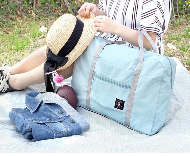 Waterproof Travel Bag Suitcase Single Shoulder Bag Handbag Foldable Luggage Bags Large Capacity Storage Bag Travel Accessories