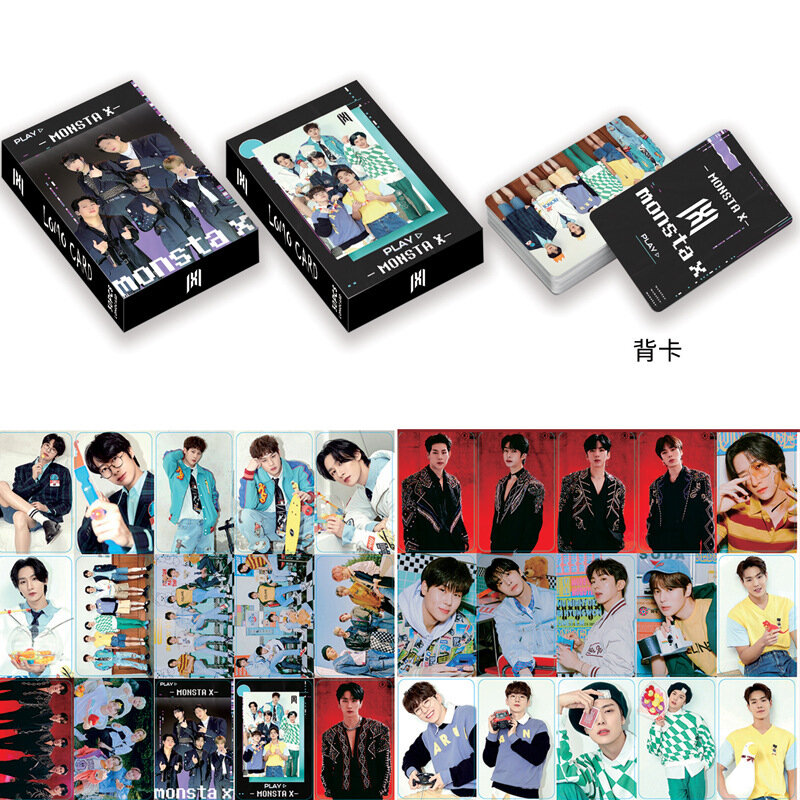 54 шт./набор Kpop Monsta X Lomo Card Photocard Group новый альбом Fanasia открытка HD фотоальбом печать K-pop lomo Card