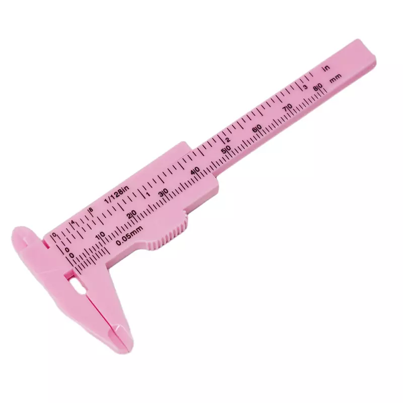 0-80mm Plastic Sliding Vernier Caliper Gauge Measure Tool Double Scale Ruler Measurement And Analysis Instruments
