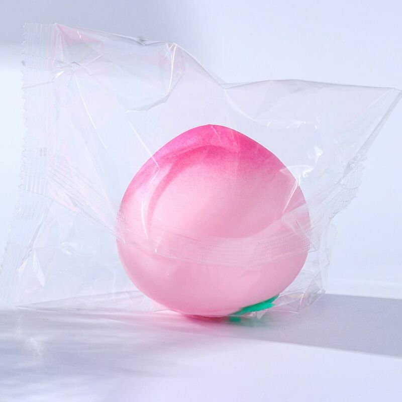 Miłe w dotyku brzoskwiniowy piłka antystresowa elastyczny materiał powolne powracanie do kształtu brzoskwinie szczypta zabawki trwałe śmieszne zabawki redukujące ciśnienie