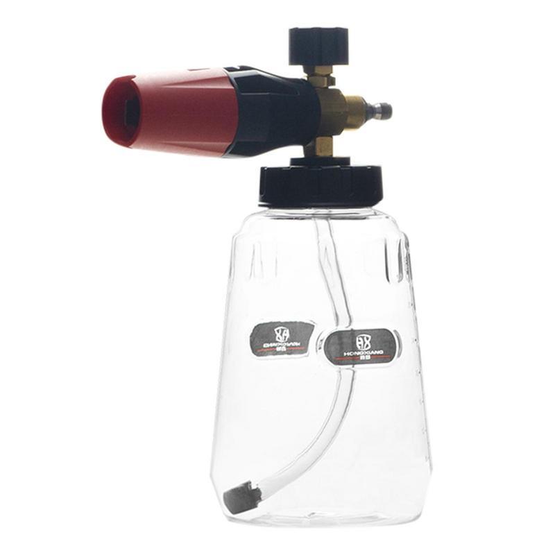 Botella dispensadora de espuma para lavado y detalles de coches, pulverizador de espuma transparente, 1000ml