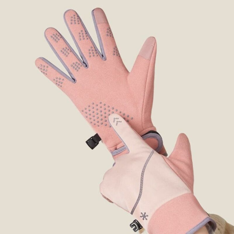 Ciepłe zimowe rękawiczki akcesoria do ekranu dotykowego z czubkiem palca ciepłe rękawice rowerowe Snowboard wodoodporne antypoślizgowe rękawiczki męskie kobiety