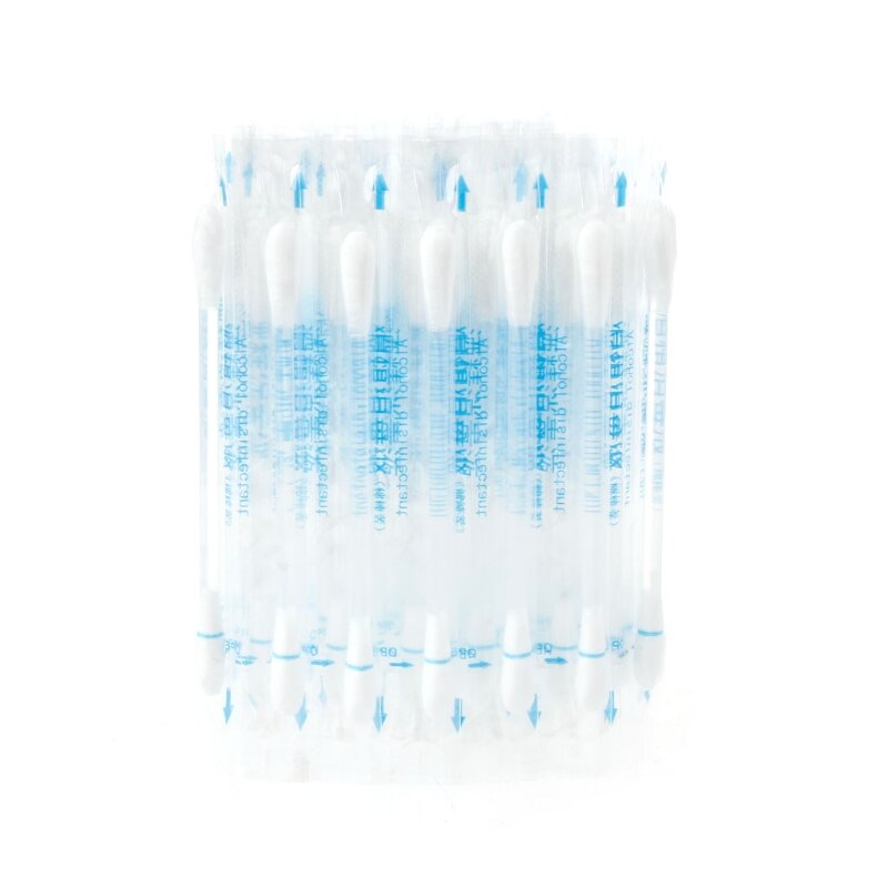 50pcs Disposable Medical Stick Disinfected Cotton Swab Care