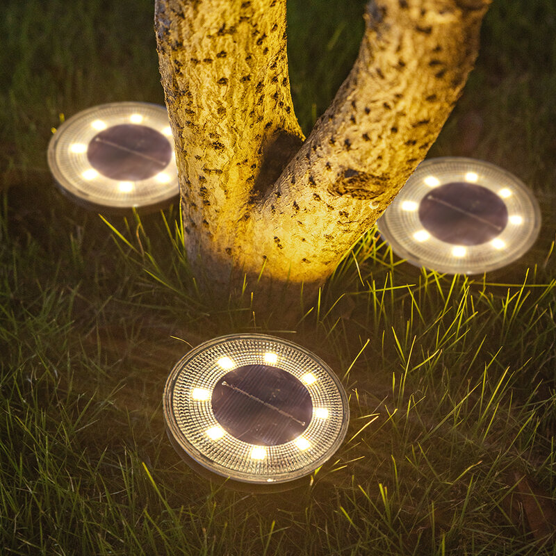 IP68 wasserdicht LED Outdoor Solarenergie Boden beleuchtung Beleuchtung Weg Deck Lichter Hof Auffahrt Rasen Garten Dekoration Lampe