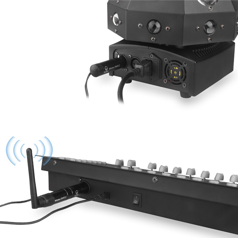 คนต่างด้าว2.4G ISM ไร้สาย DMX 512 Dfi Controller ตัวรับสัญญาณ XLR Transmitter สำหรับ Disco DJ ปาร์ตี้บาร์เวที PAR Moving หัวแสงเลเซอร์